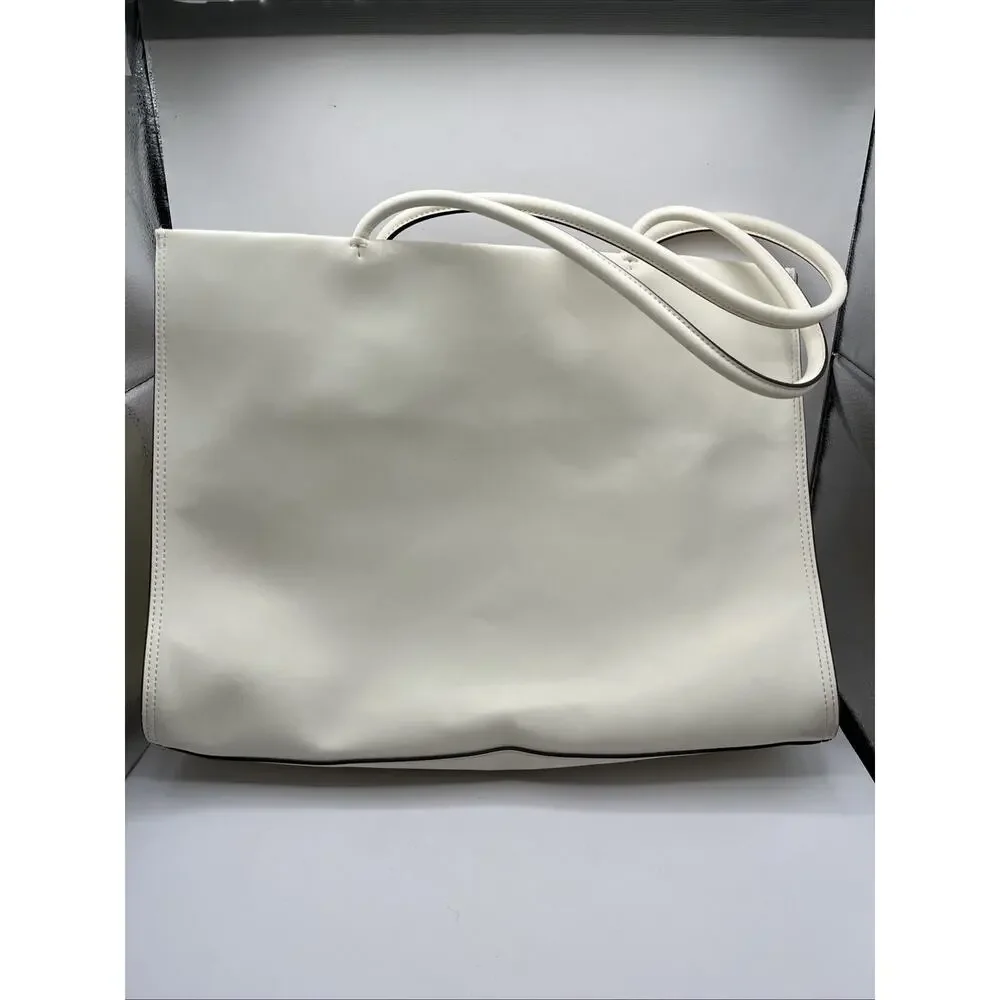 Tory Burch Ella Bio Tote Large Warm White Tote Shoulder Bag